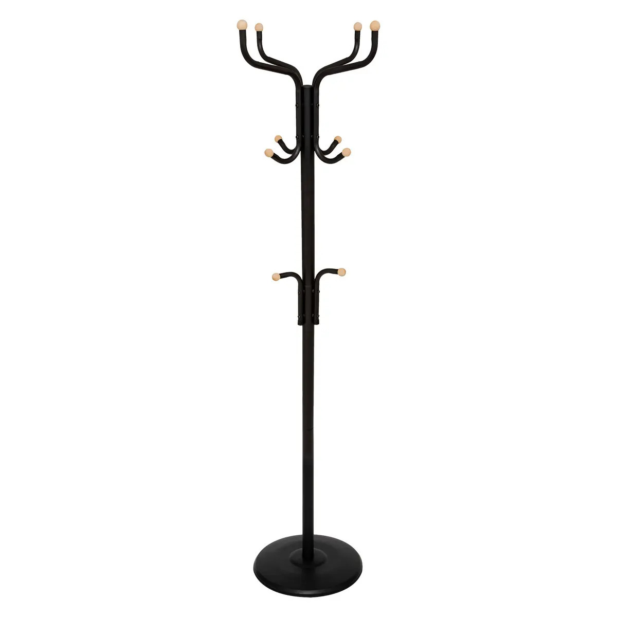 5five Kapstok - zwart - metaal - 11 haken - 178 cm - staand -