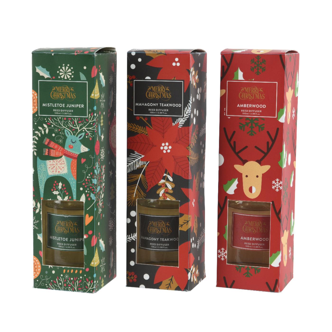 Decoris Kerst geurset met geurstokjes 5,5x20cm