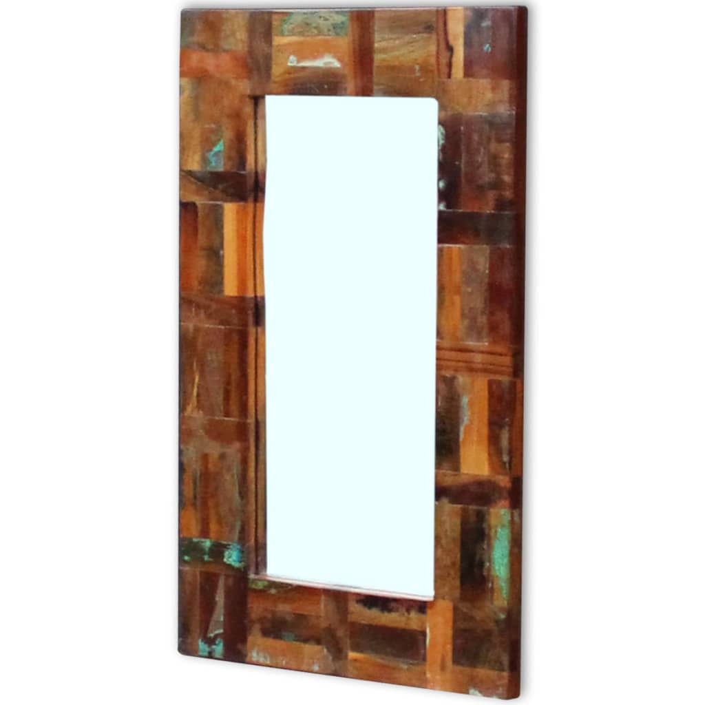 vidaXL Spiegel 80x50 cm massief gerecycled hout