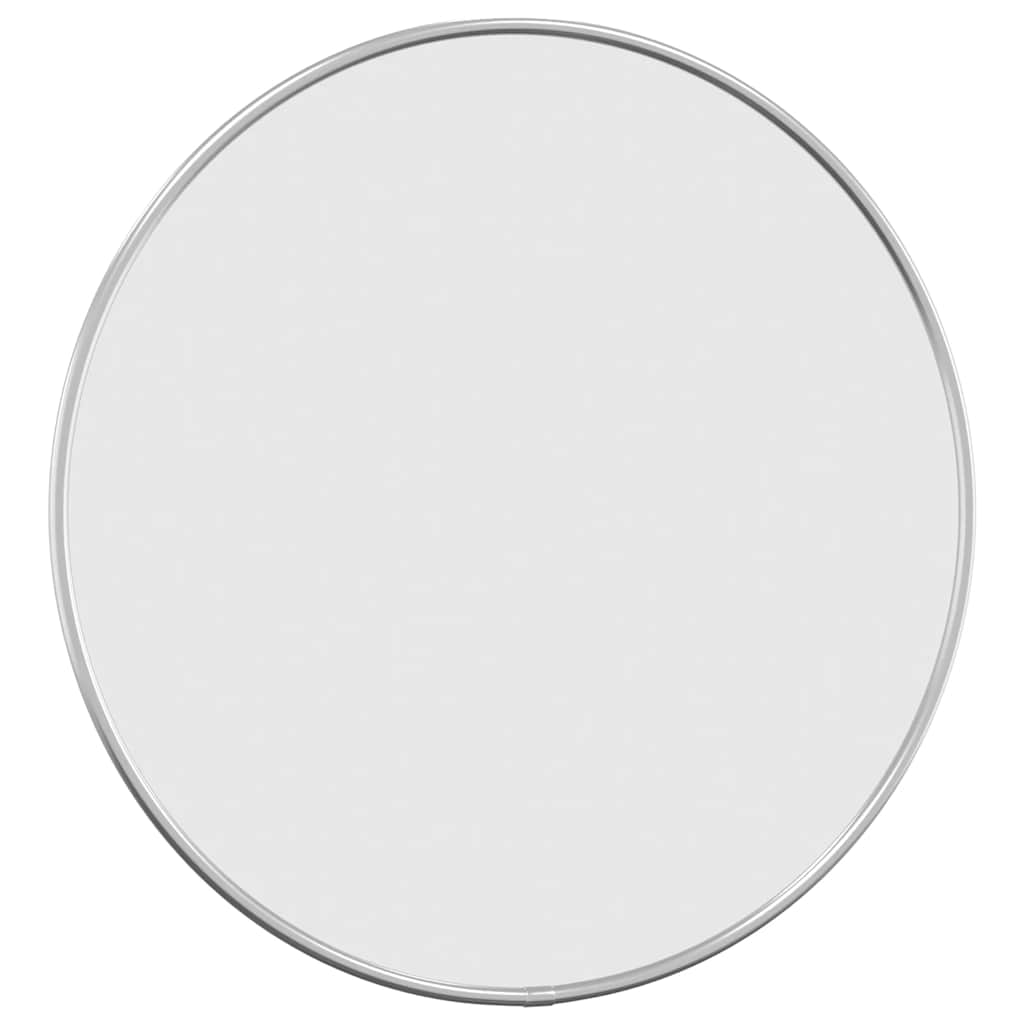 vidaXL Wandspiegel rond Ø40 cm zilverkleurig