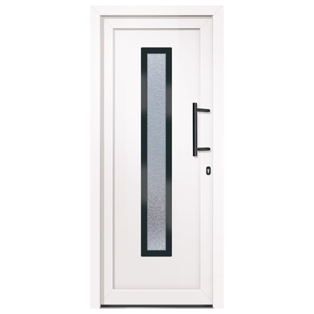 vidaXL Voordeur 88x200 cm PVC wit