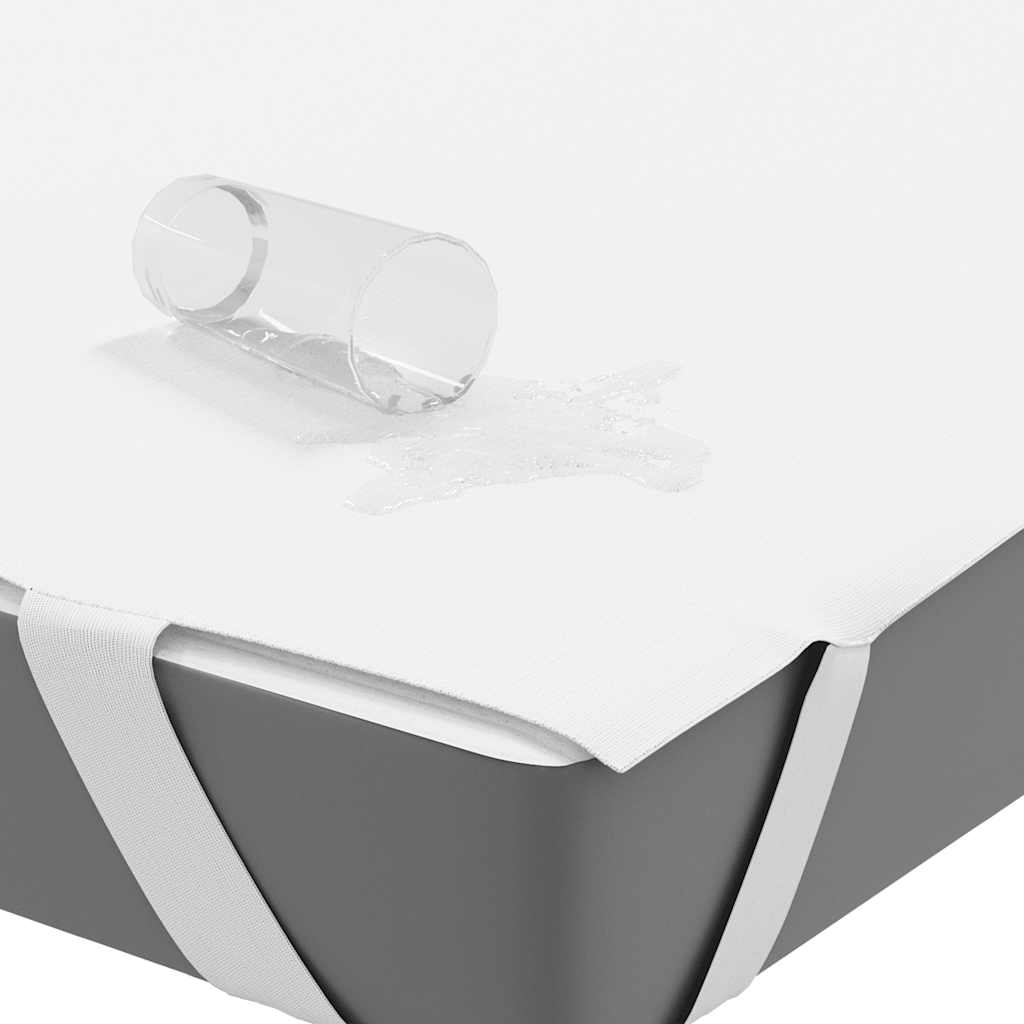 vidaXL Matrasbeschermer waterdicht 90x190 cm wit