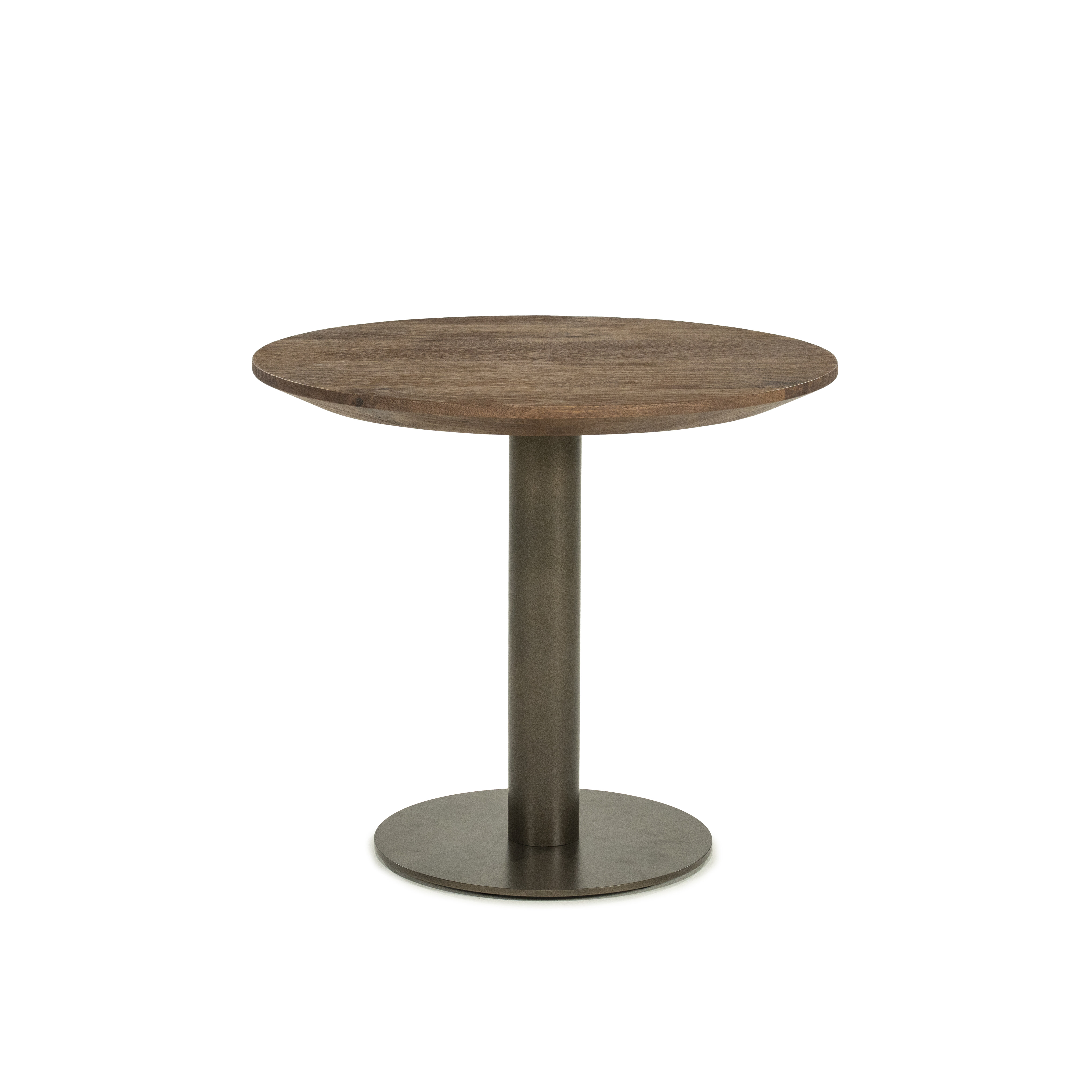 Eleonora Ronde Salontafel Esila Mangohout, 50cm - Bruin