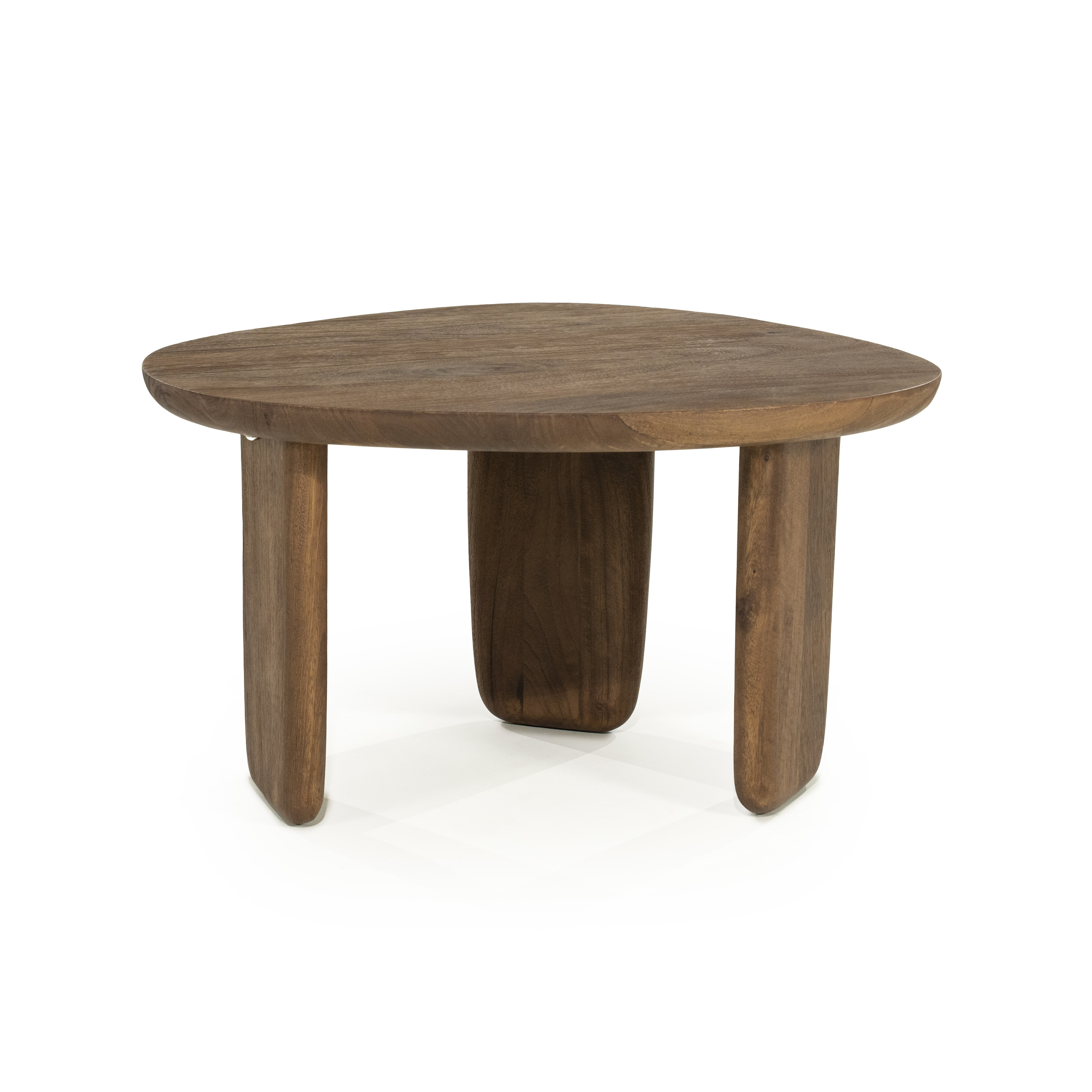 Eleonora Organische Salontafel Maud Mangohout, 65 x 56cm - Lichtbruin