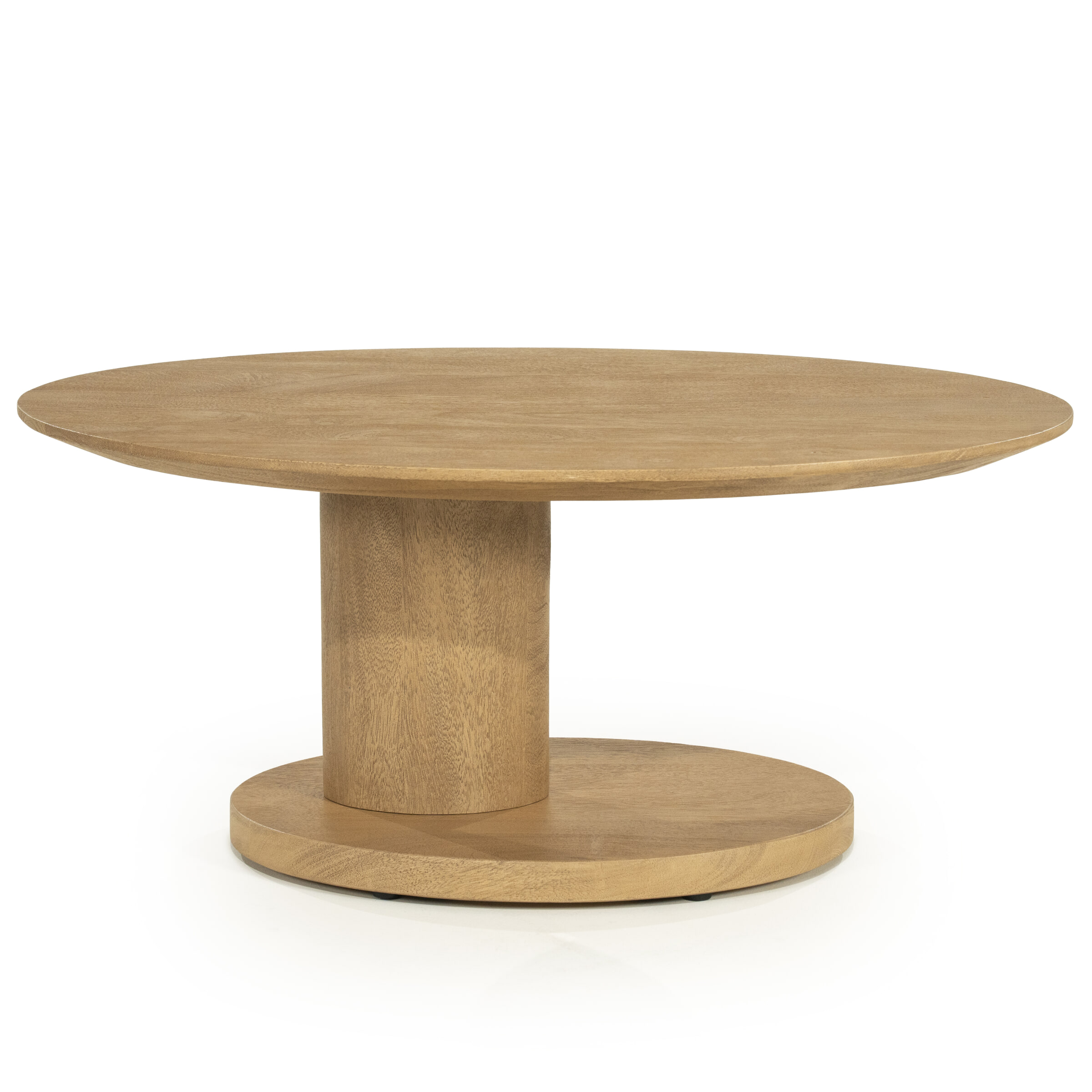 Eleonora Organische Salontafel Novia Mangohout, 90 x 60cm - Naturel
