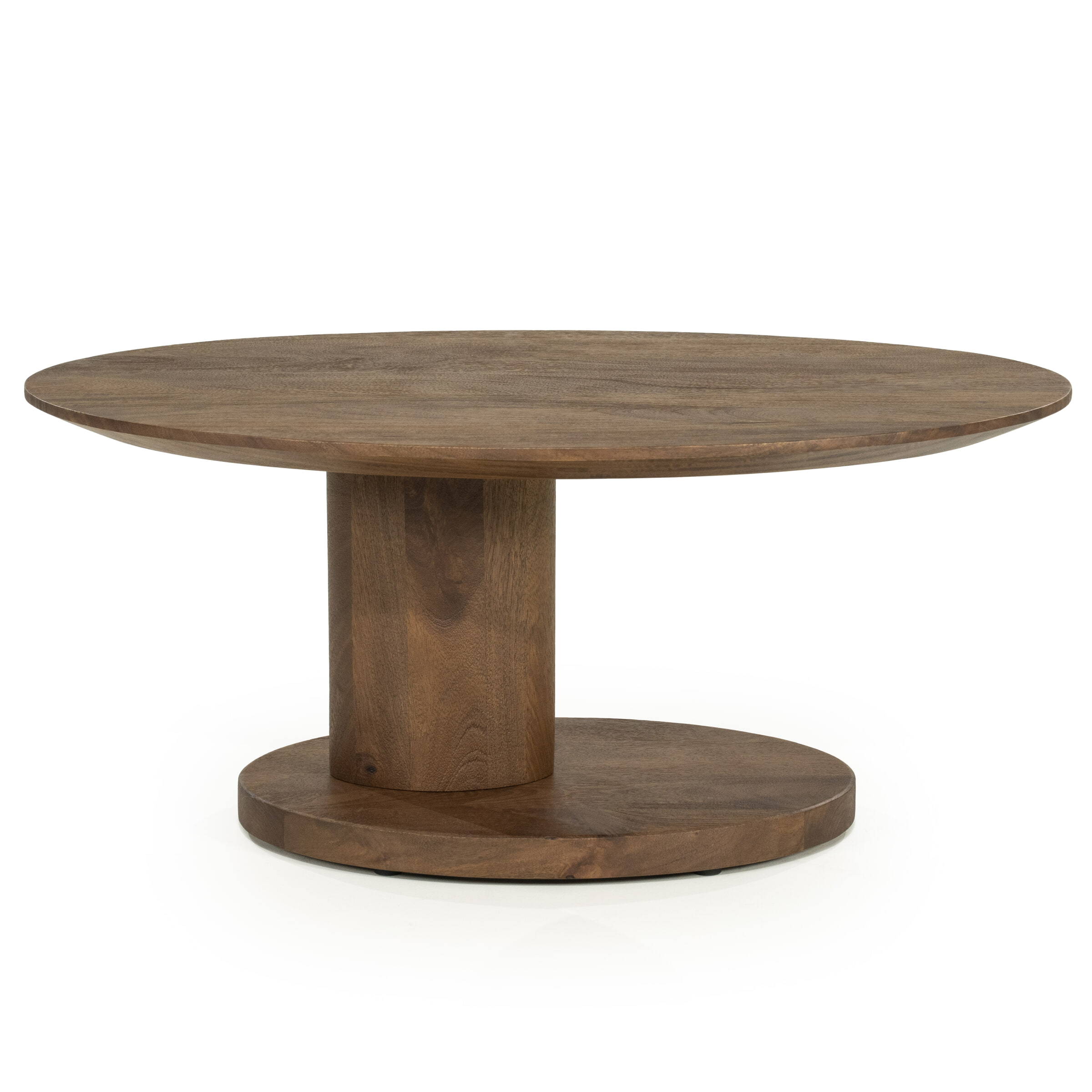 Eleonora Organische Salontafel Novia Mangohout, 90 x 60cm - Lichtbruin
