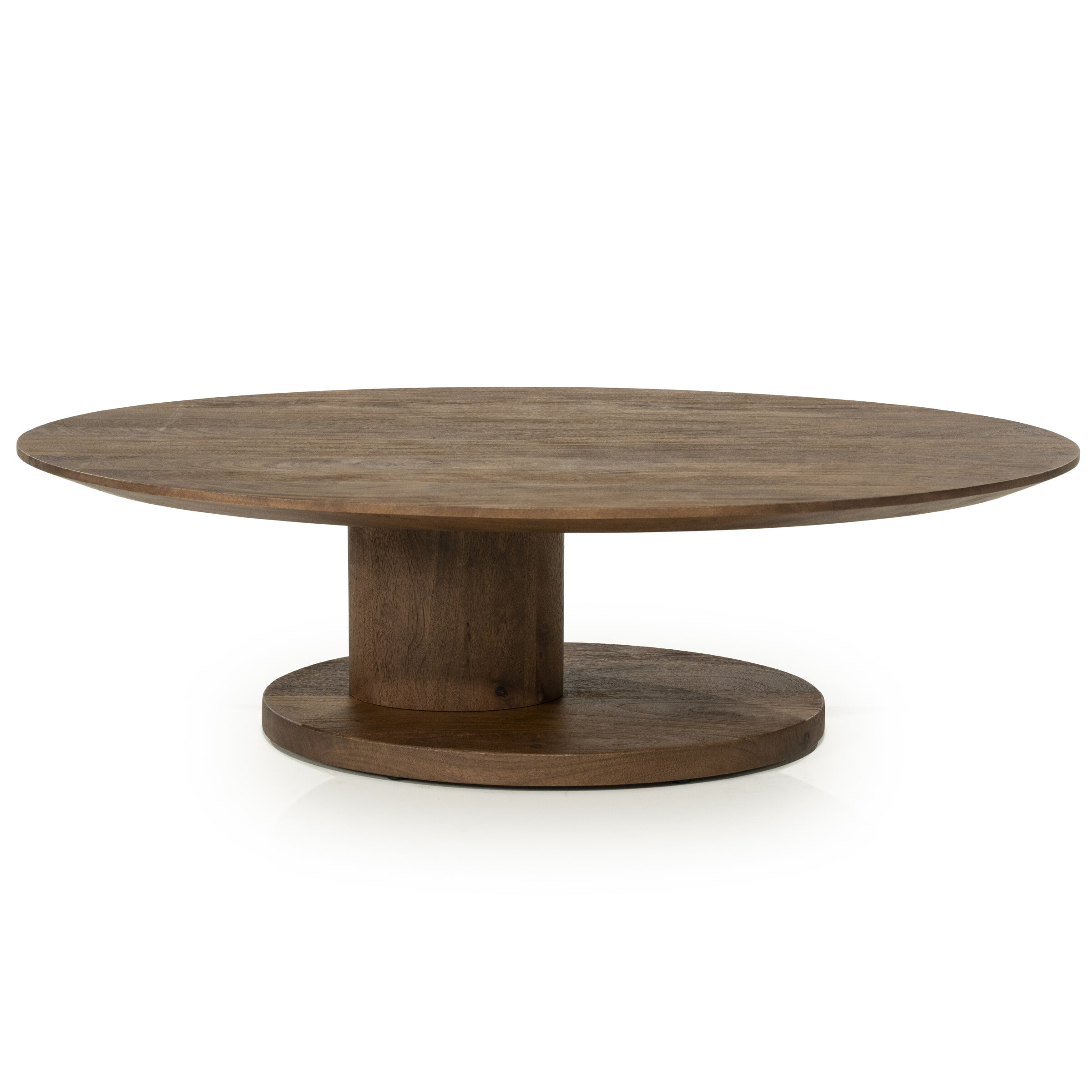 Eleonora Organische Salontafel Novia Mangohout, 120 x 80cm - Lichtbruin
