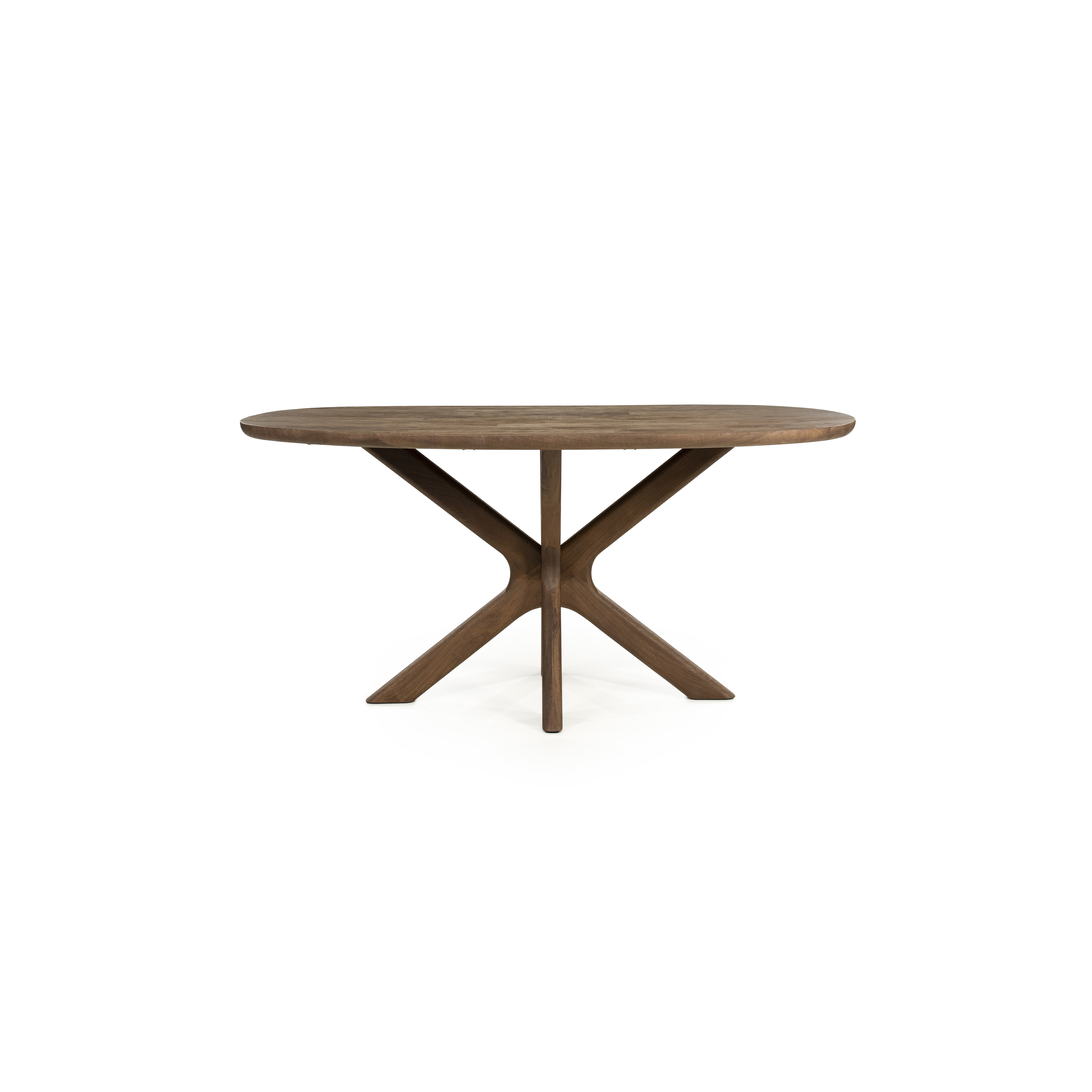 Eleonora Deens Ovale Eettafel Tycho Mangohout, 160 x 110cm - Lichtbruin