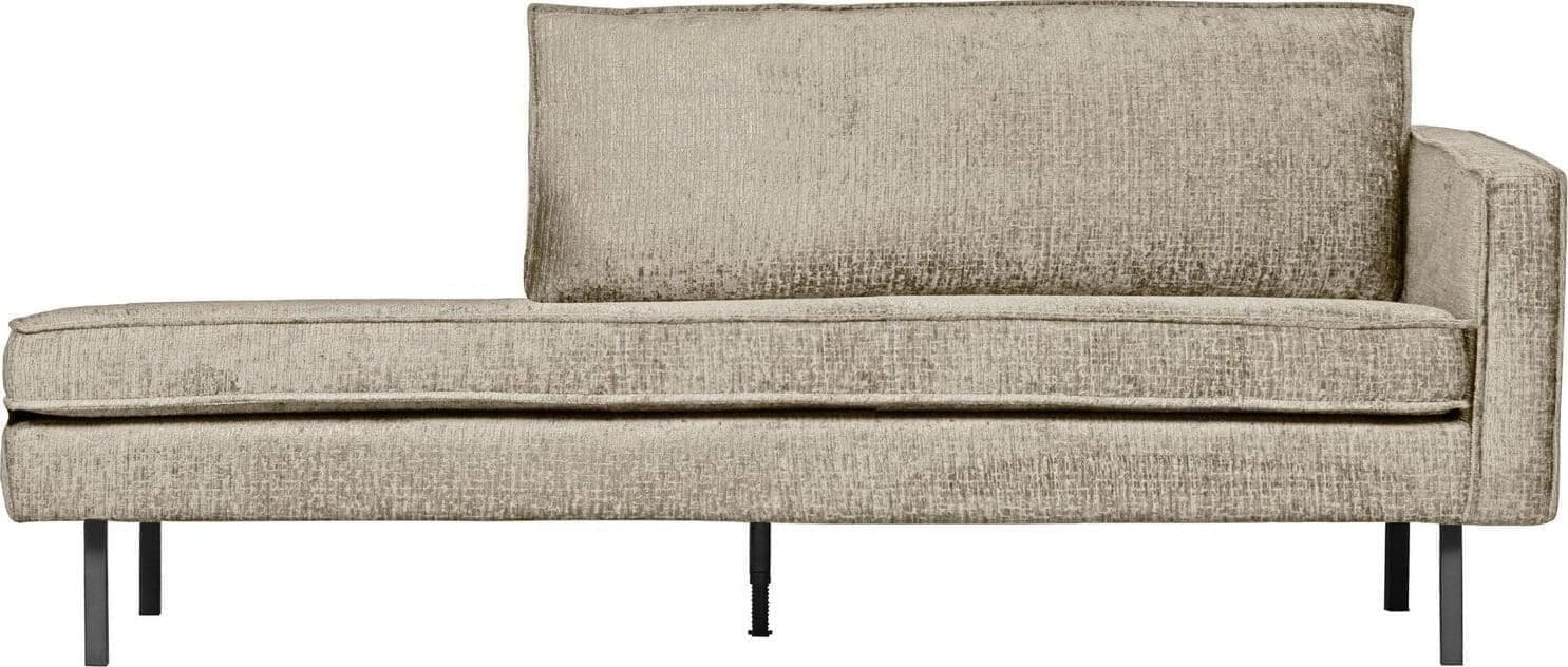 BePureHome | Rodeo daybed right structure velvet wheatfield | Zitmeubels woonkamer | 2-zitsbank