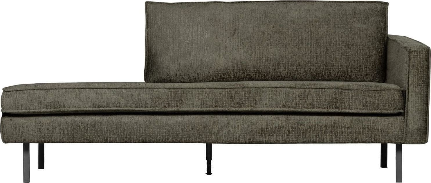 BePureHome | Rodeo daybed right structure velvet frost | Zitmeubels woonkamer | 2-zitsbank