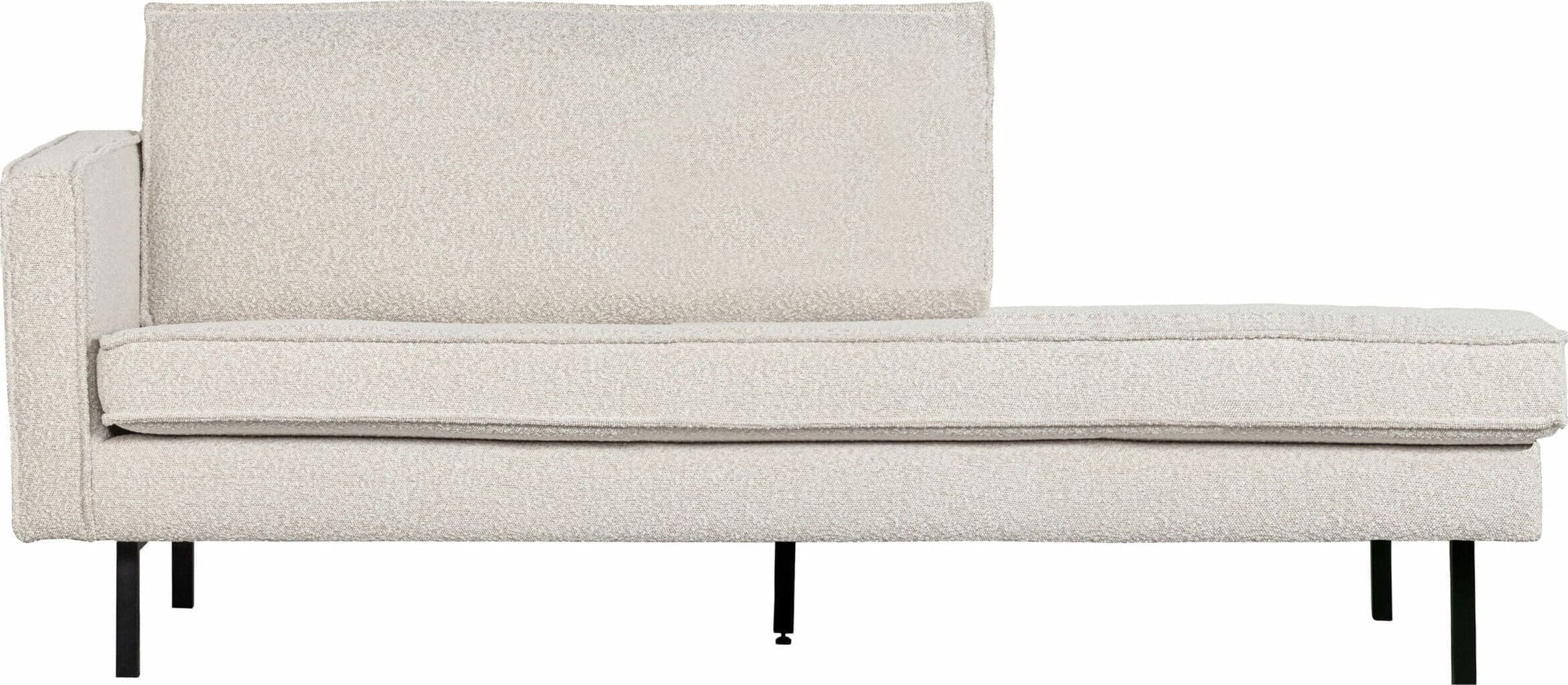 BePureHome | Rodeo Daybed - Left - Bouclé Naturel | Zitmeubels woonkamer | 2-zitsbank