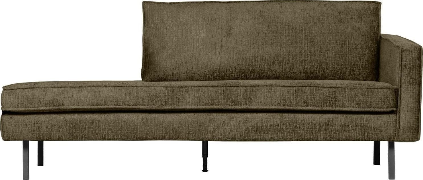 BePureHome | Rodeo daybed right structure velvet bonsai | Zitmeubels woonkamer | 2-zitsbank