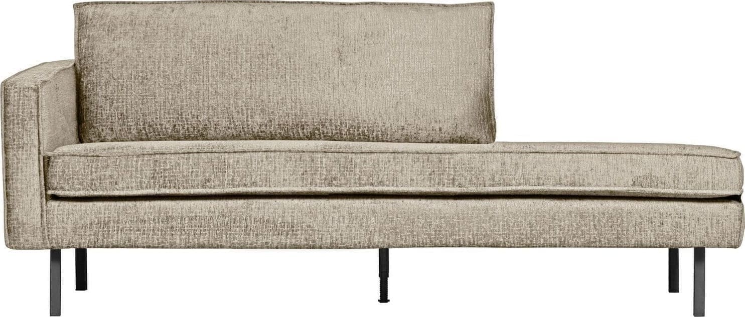 BePureHome | Rodeo daybed left structure velvet wheatfield | Zitmeubels woonkamer | 2-zitsbank