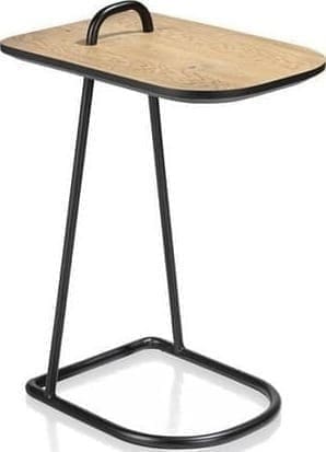 Henders en Hazel | Maze laptop-tafel 45 x 30 cm - hoogte 60,5 cm - railway brown | Woonkamertafels | BijzettafelLaptoptafel