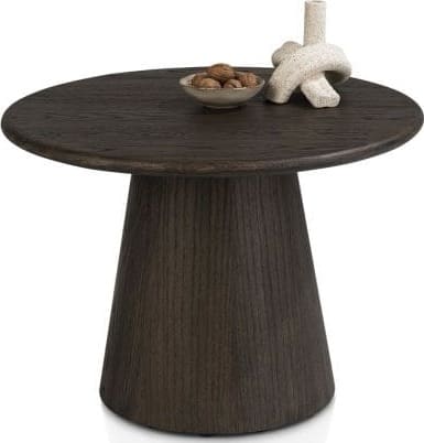 Ravello bijzettafel 60 x 60 cm - blad uit 1 stuk - basalt