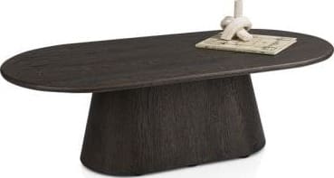 Ravello salontafel 120 x 60 cm - blad uit 1 stuk + rechte onderkant - basalt