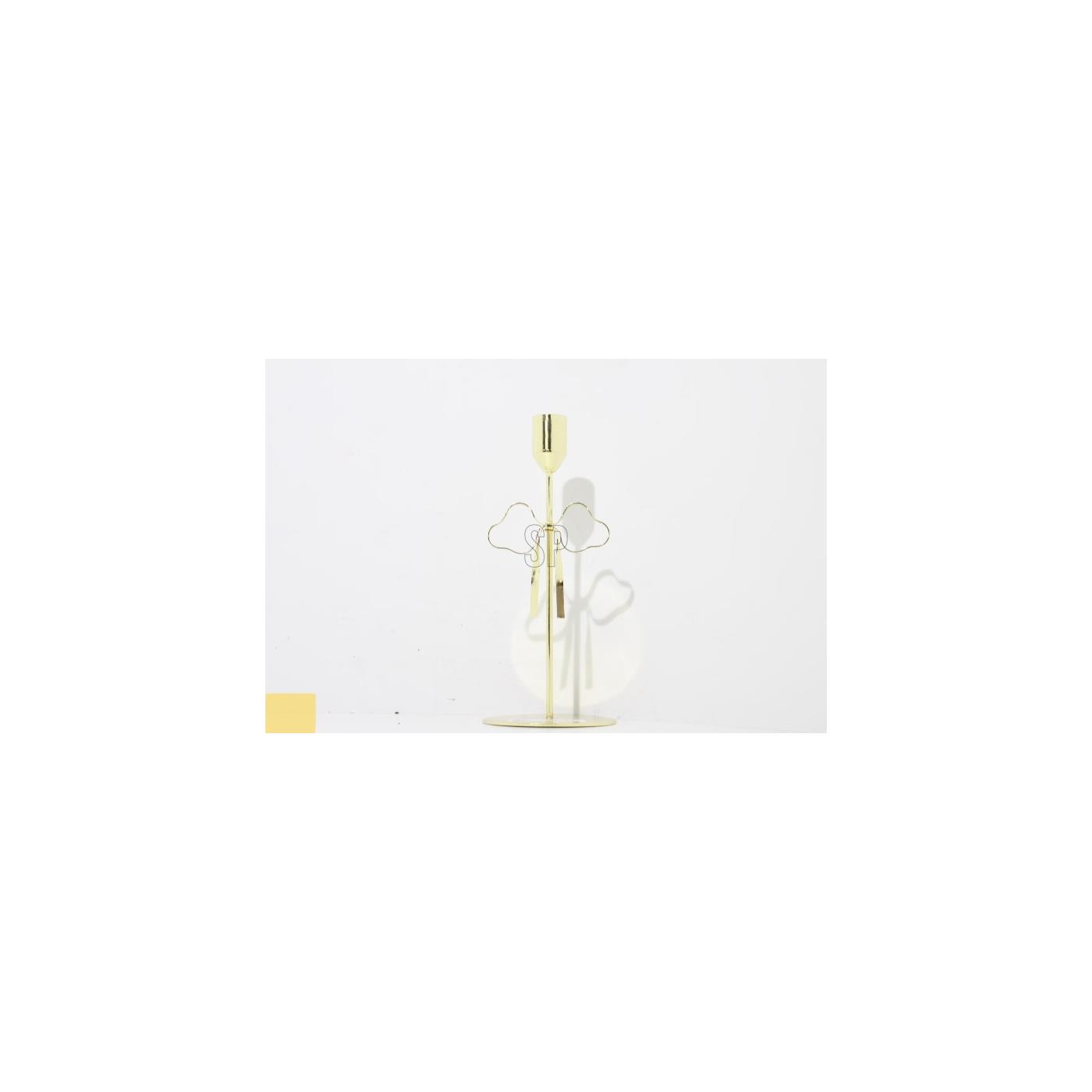 Home & Styling Kandelaar metaal goud 9x9x20,6cm