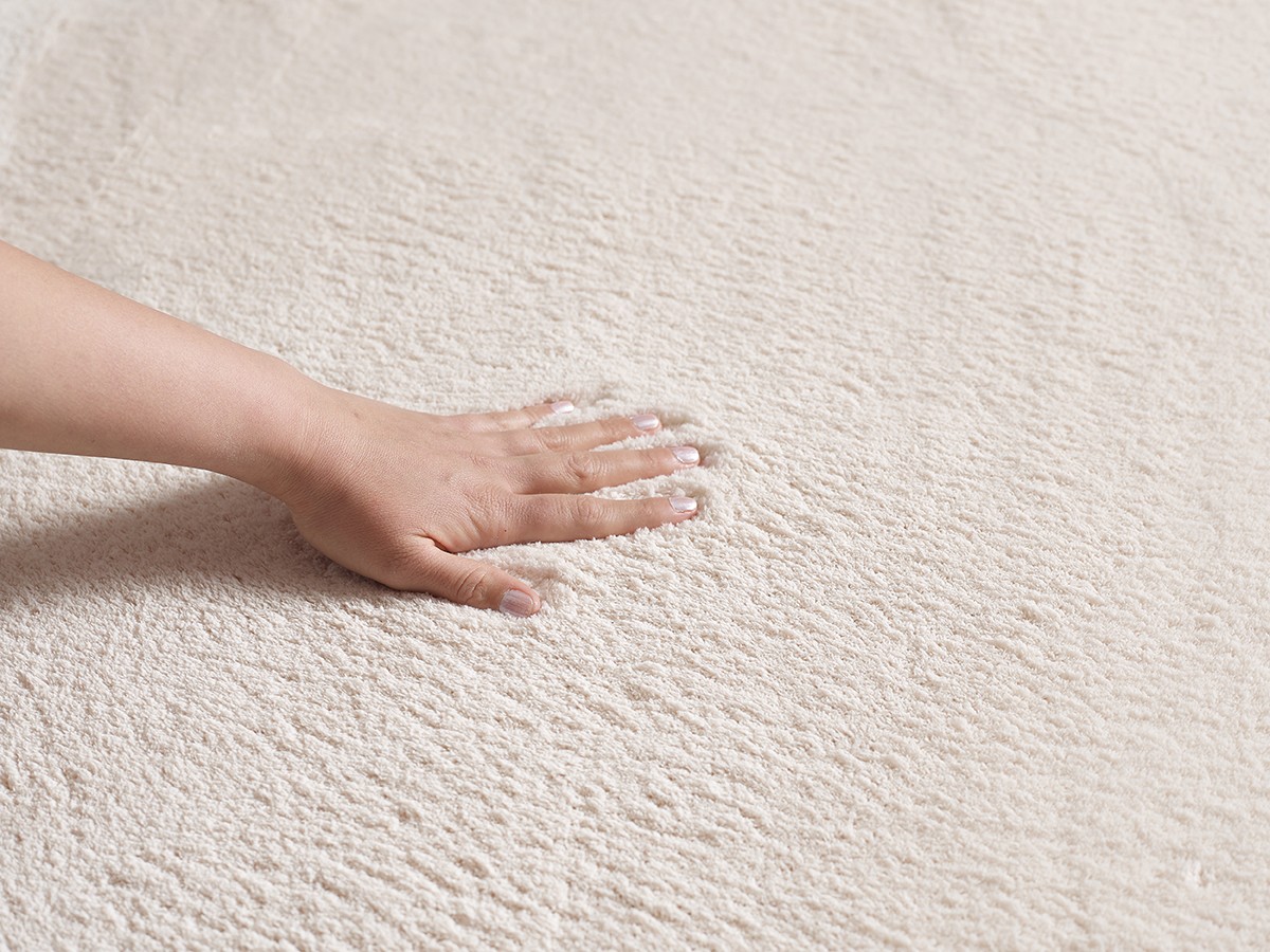Merinos Vloerkleed Loft Shape - Zacht Hoogpolig Vloerkleed in Beige, Wasbaar tot 30° & Pluizig-120 x 160 cm