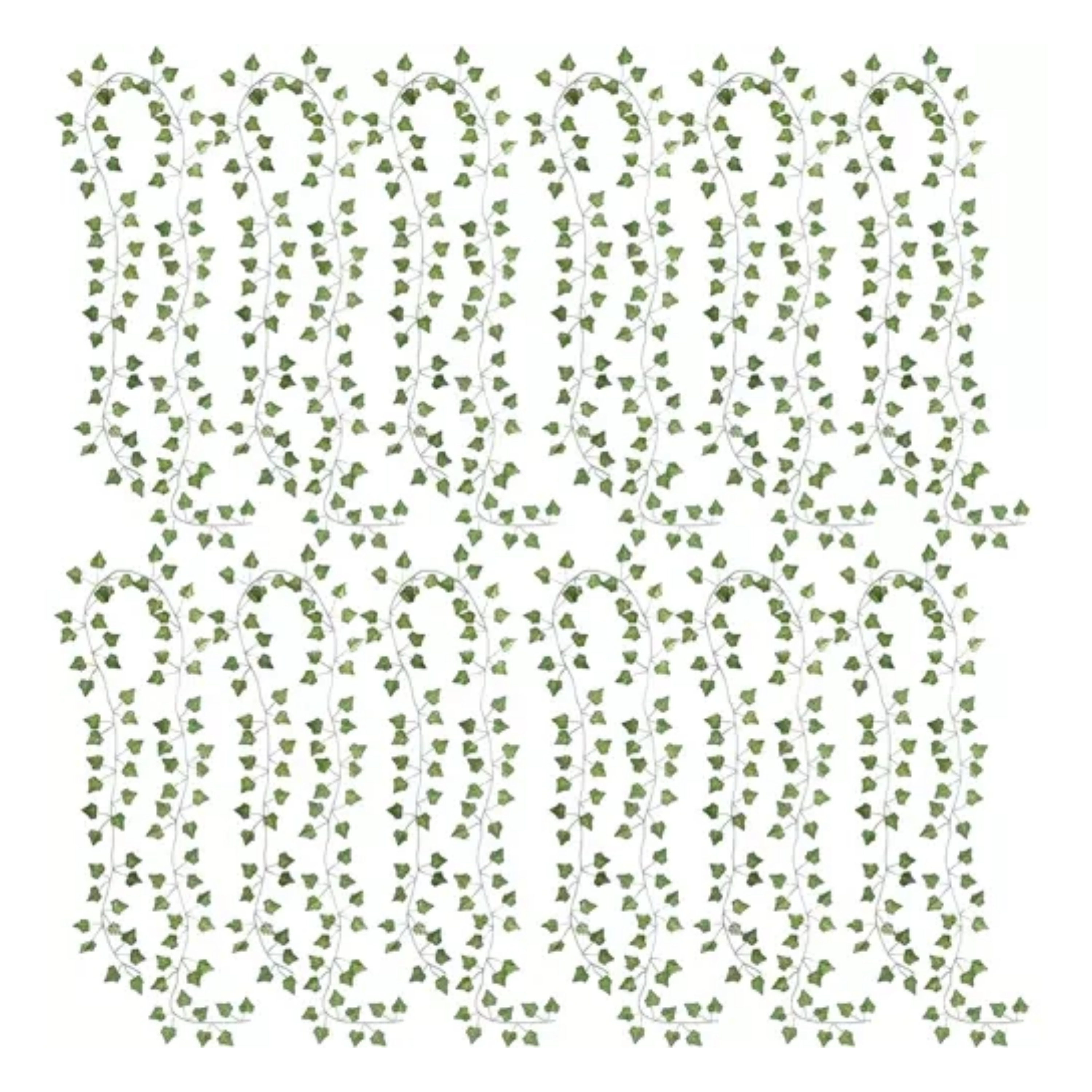 Gardlov Klimop/Hedera kunstplant slinger - 2x - 25,5 meter - polyester/kunststof -