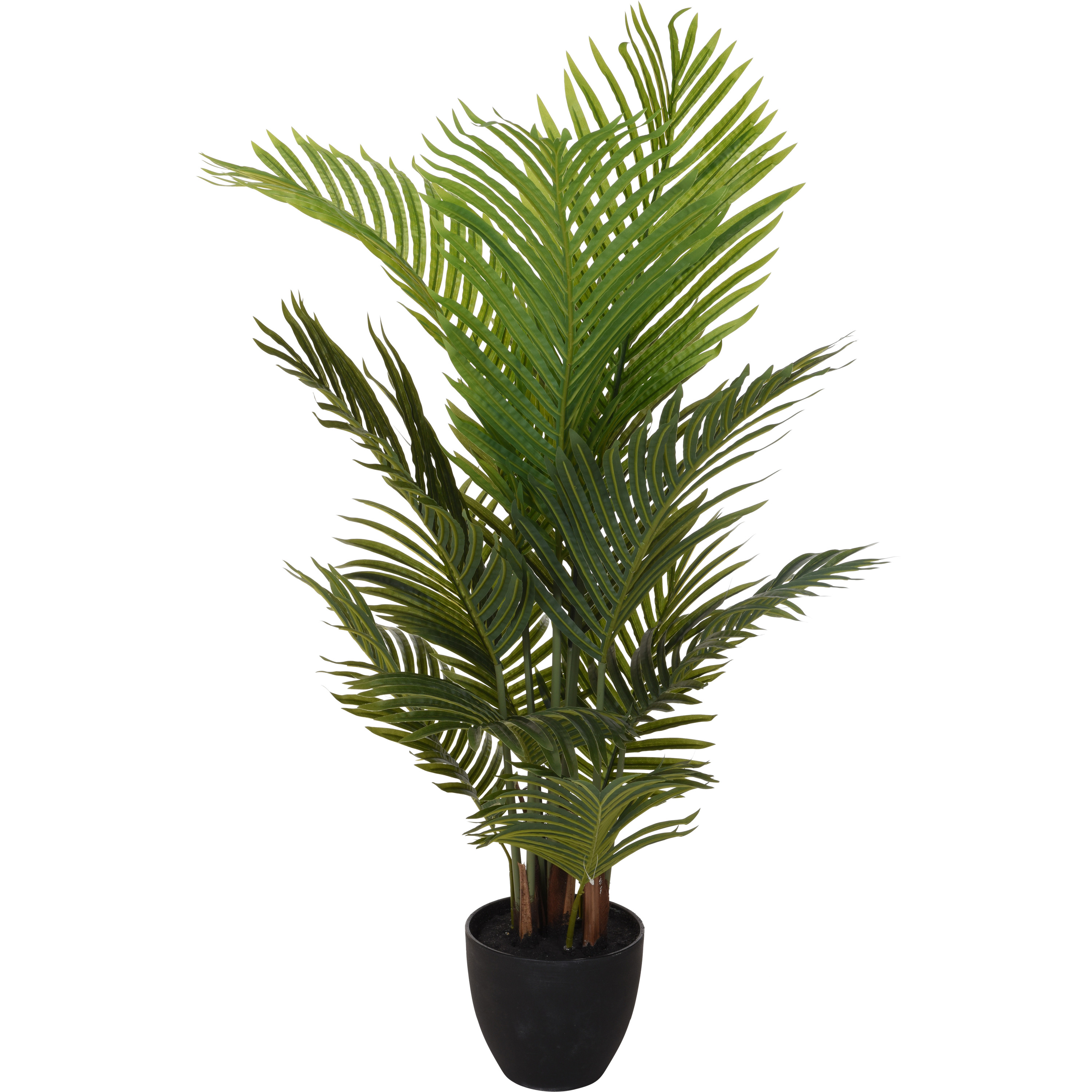 Merkloos Kunstplant Goudpalm - groen - 94 cm - in pot - kamerplant - nepplant - Palm -