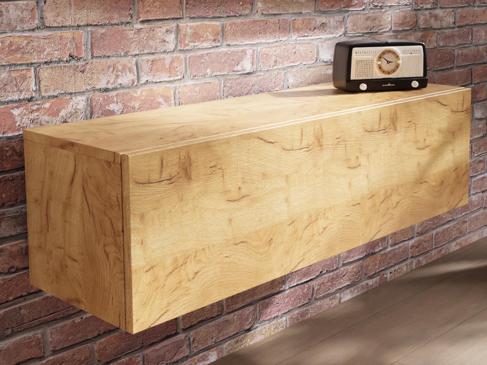 Mobistoxx Tv-meubel MARLEY 1 klapdeur 105 cm gouden eik