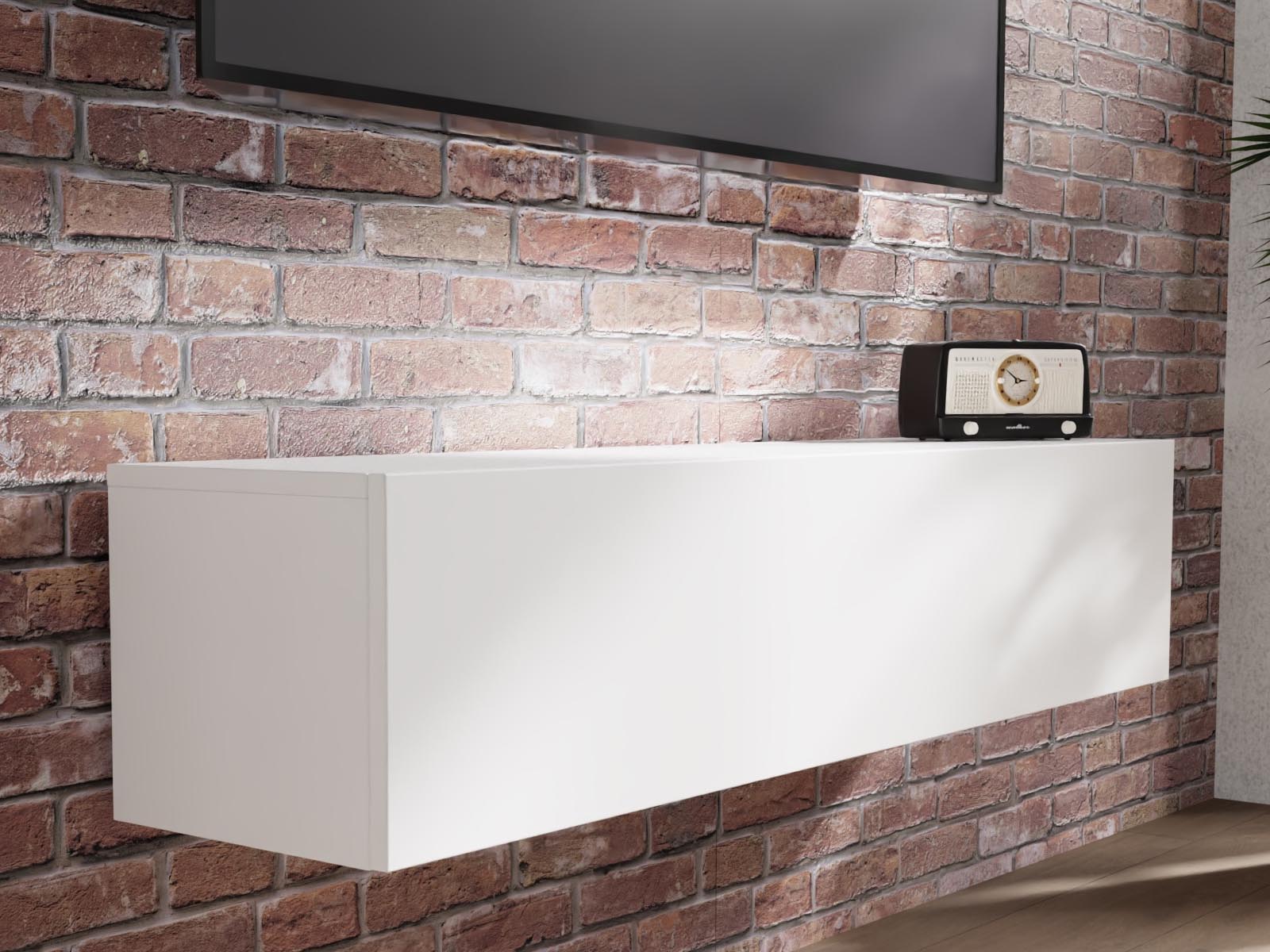 Mobistoxx Tv-meubel MARLEY 1 klapdeur 140 cm wit