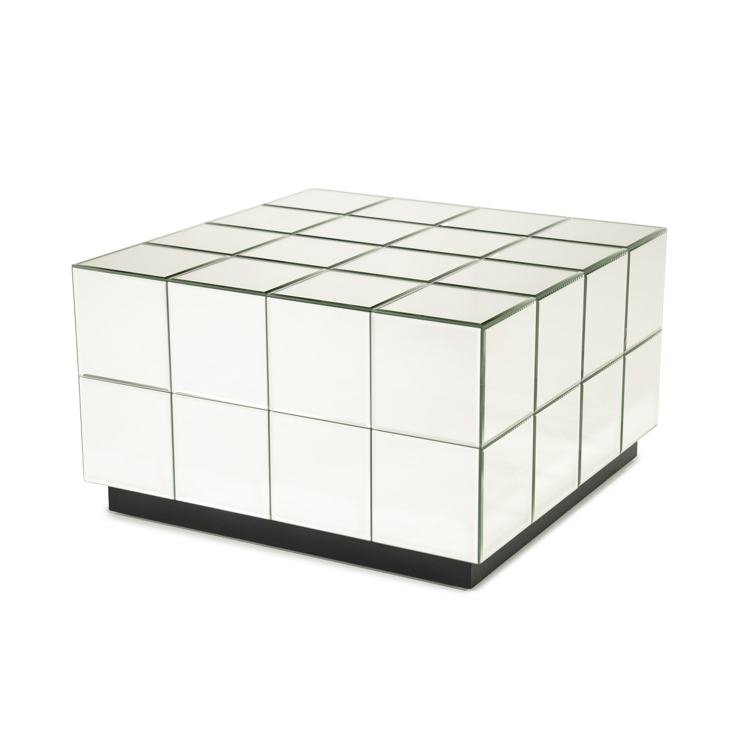 By-Boo Salontafel Flectron Glas, 60 x 60cm - Chrome