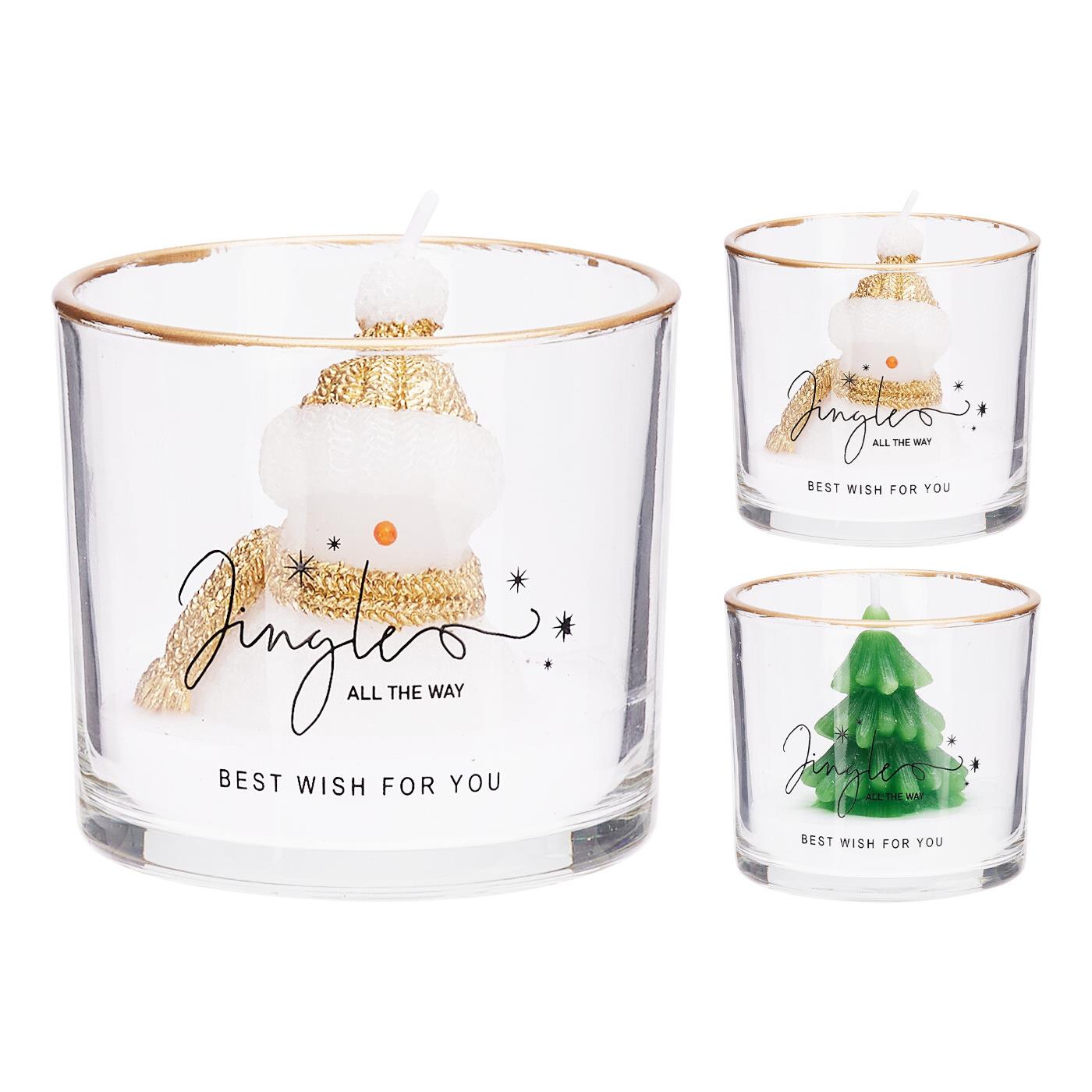 Home & Styling Kaars in glas 8x7cm