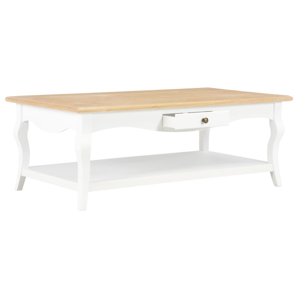 vidaXL Salontafel 110x60x40 cm MDF wit