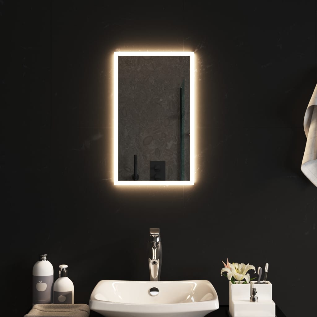 vidaXL Badkamerspiegel LED 30x50 cm