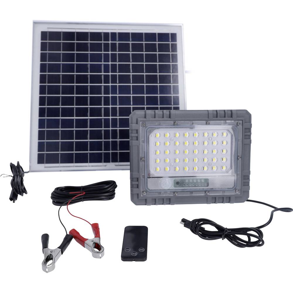 AS Schwabe 46983 LED-schijnwerper, Zonne-energiemodule 25 W Natuurwit