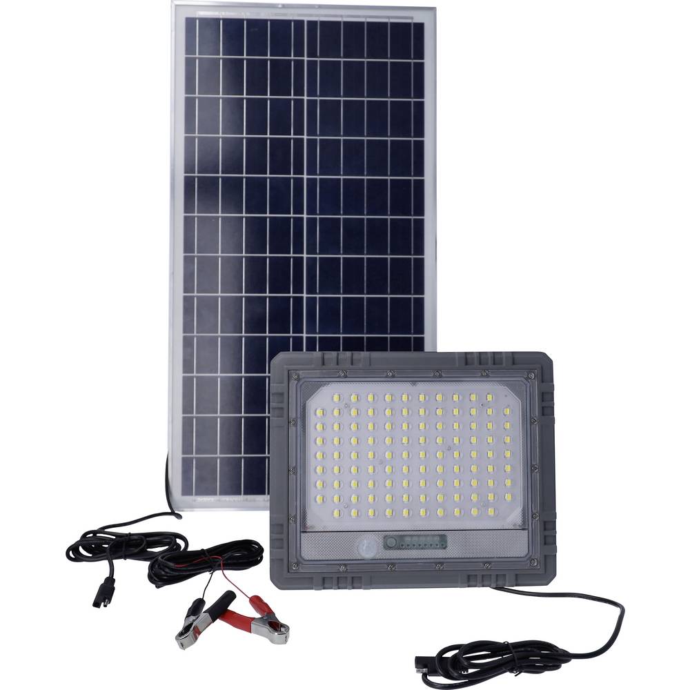 AS Schwabe 46984 LED-schijnwerper, Zonne-energiemodule 60 W Natuurwit