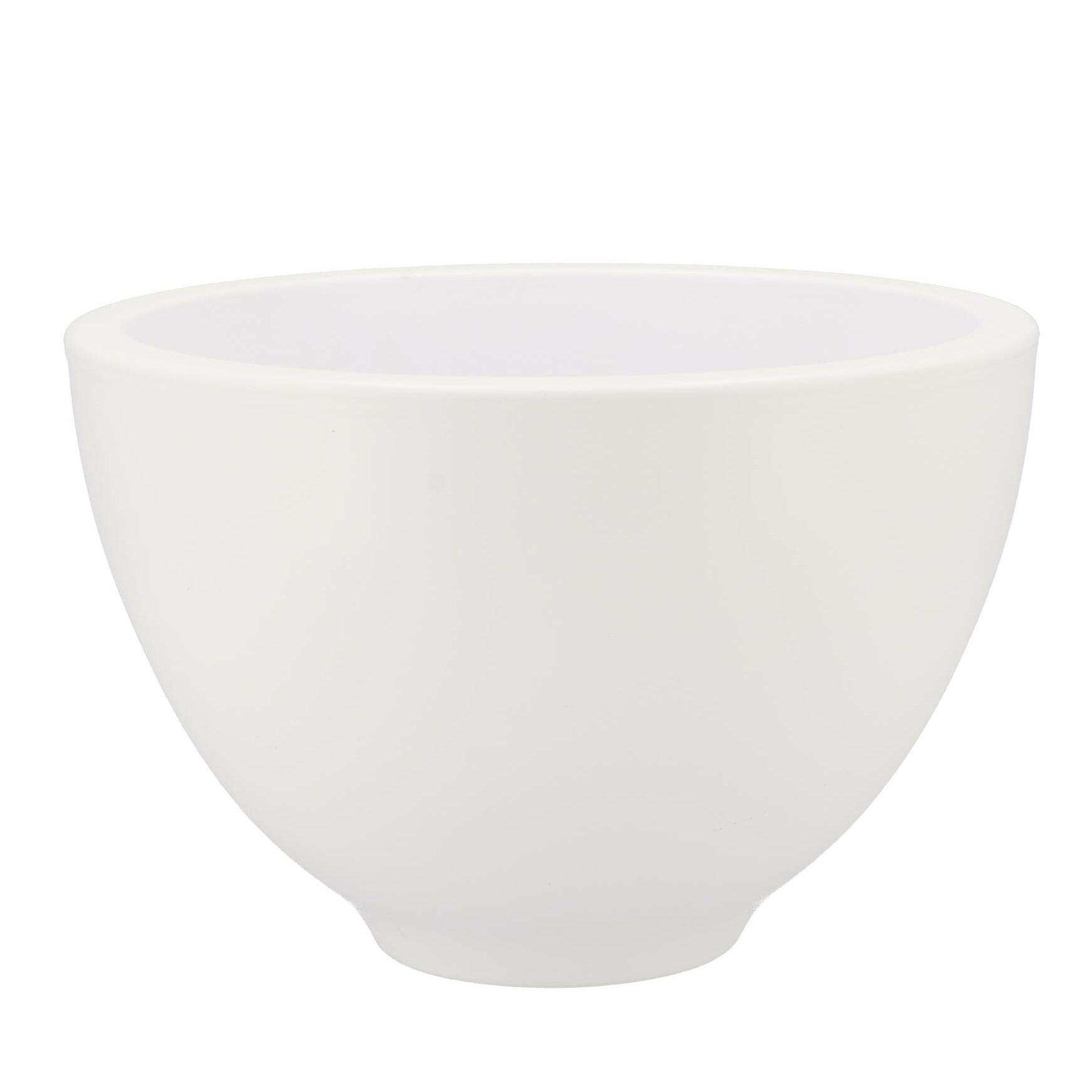 DK Design bloempot/plantenpot - Vinci - wit mat - voor kamerplant - D18 x H27 cm -