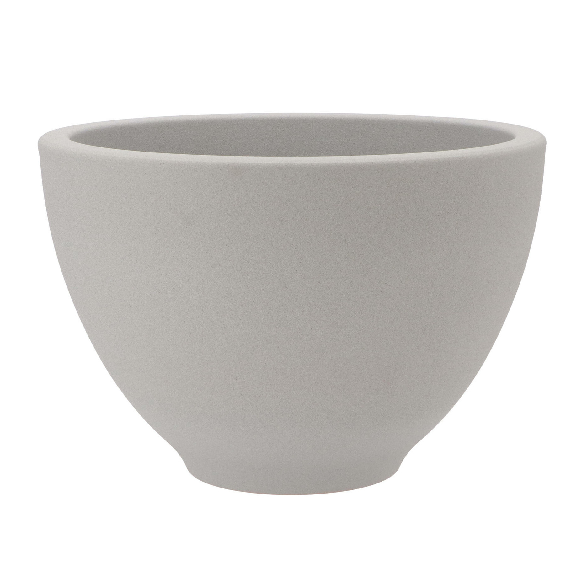 DK Design bloempot/plantenpot Vinci - lichtgrijs mat - voor binnen - 21x31 cm -