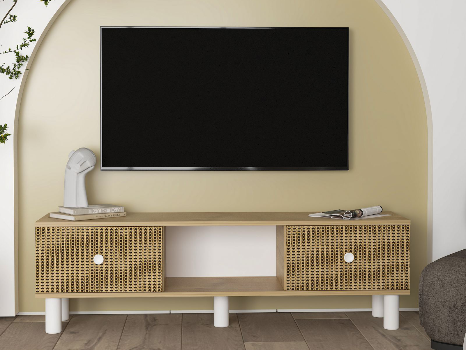 Mobistoxx Tv-meubel NOPOLY 2 deuren saphire eik