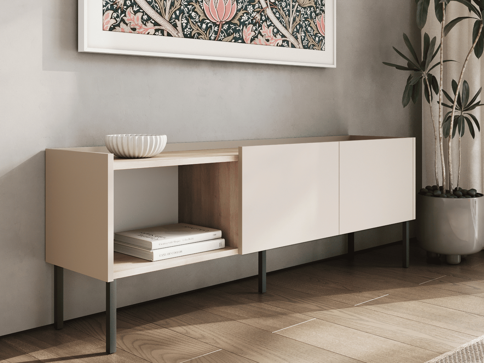Mobistoxx Tv-meubel JULIE 2 deuren acacia/kasjmier
