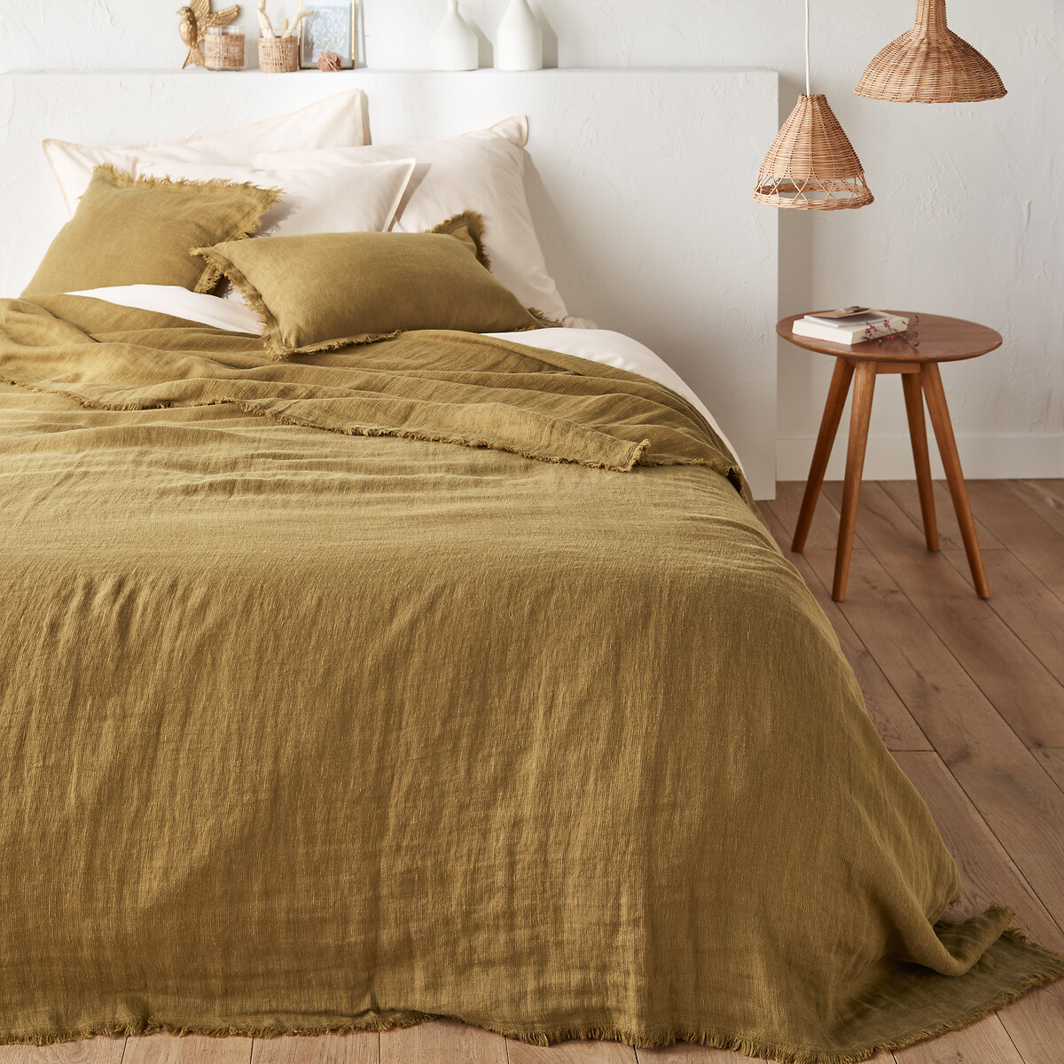 LA REDOUTE INTERIEURS Beddensprei in gewassen linnen, Linange