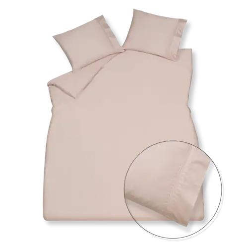 Vandyck Purity 87 Uni Satin kussensloop 60x70 Sepia Pink