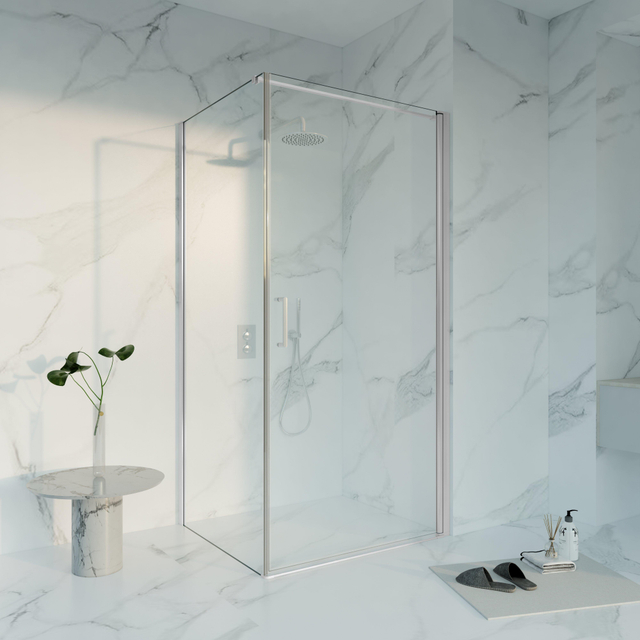 Fortifura Galeria Douchecabine - 100x160x200 - Profiel veiligheidsglas - anti kalk - chroom SW1122490/SW797918/SW797904