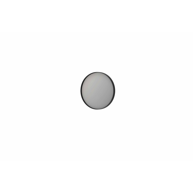 Ink SP15 spiegel - 40x4x40cm rond verzonken in alu kader - geborsteld metal black 8409450