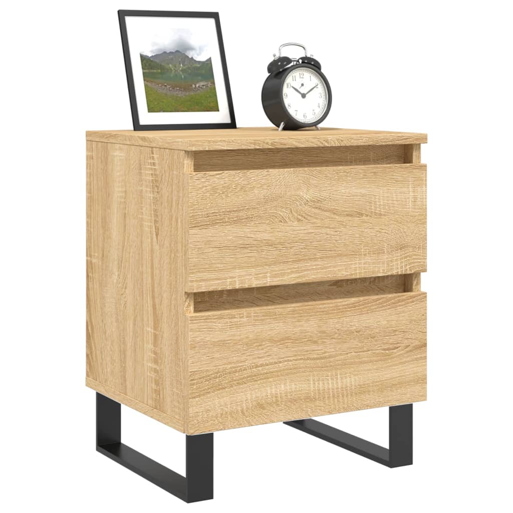 vidaXL Nachtkastjes 2 st 40x35x50 cm sonoma eikenkleurig