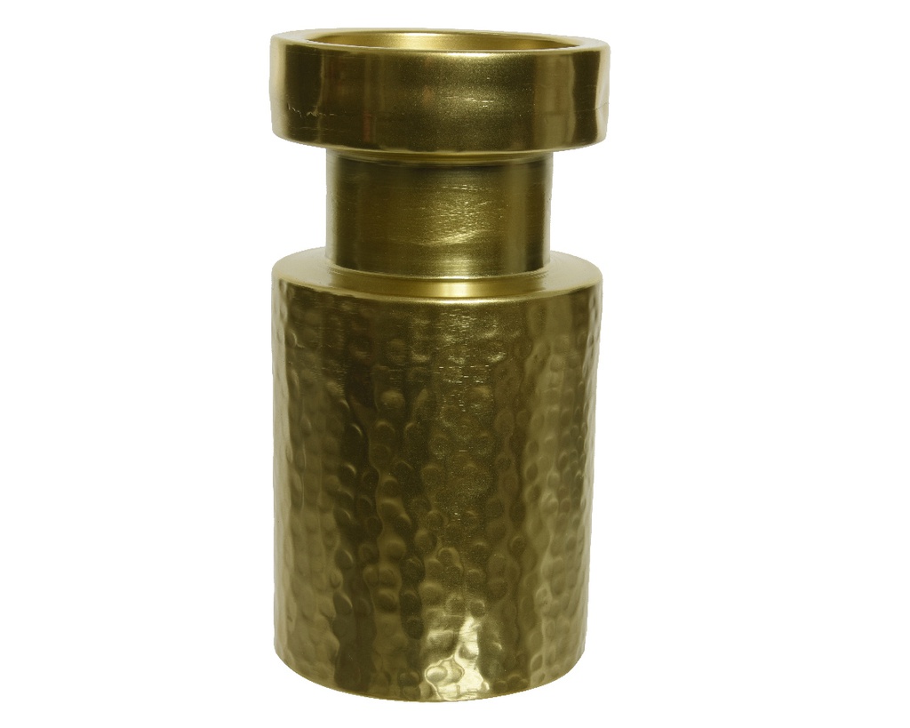 Ksd Kandelaar aluminium d9.5h18.5cm gd - 