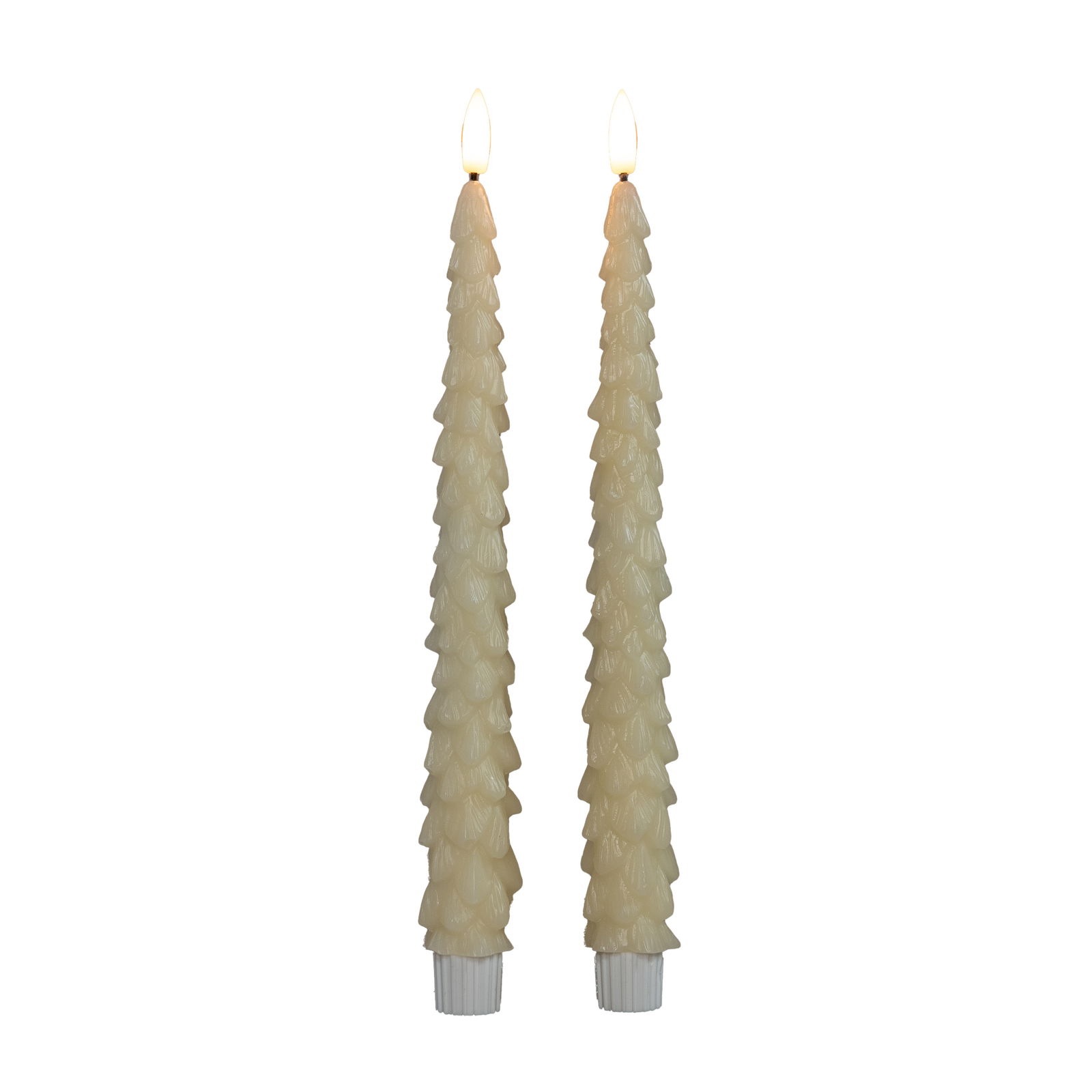Annas collection Dinerkaars kerstboom 27 cm ivoor - 