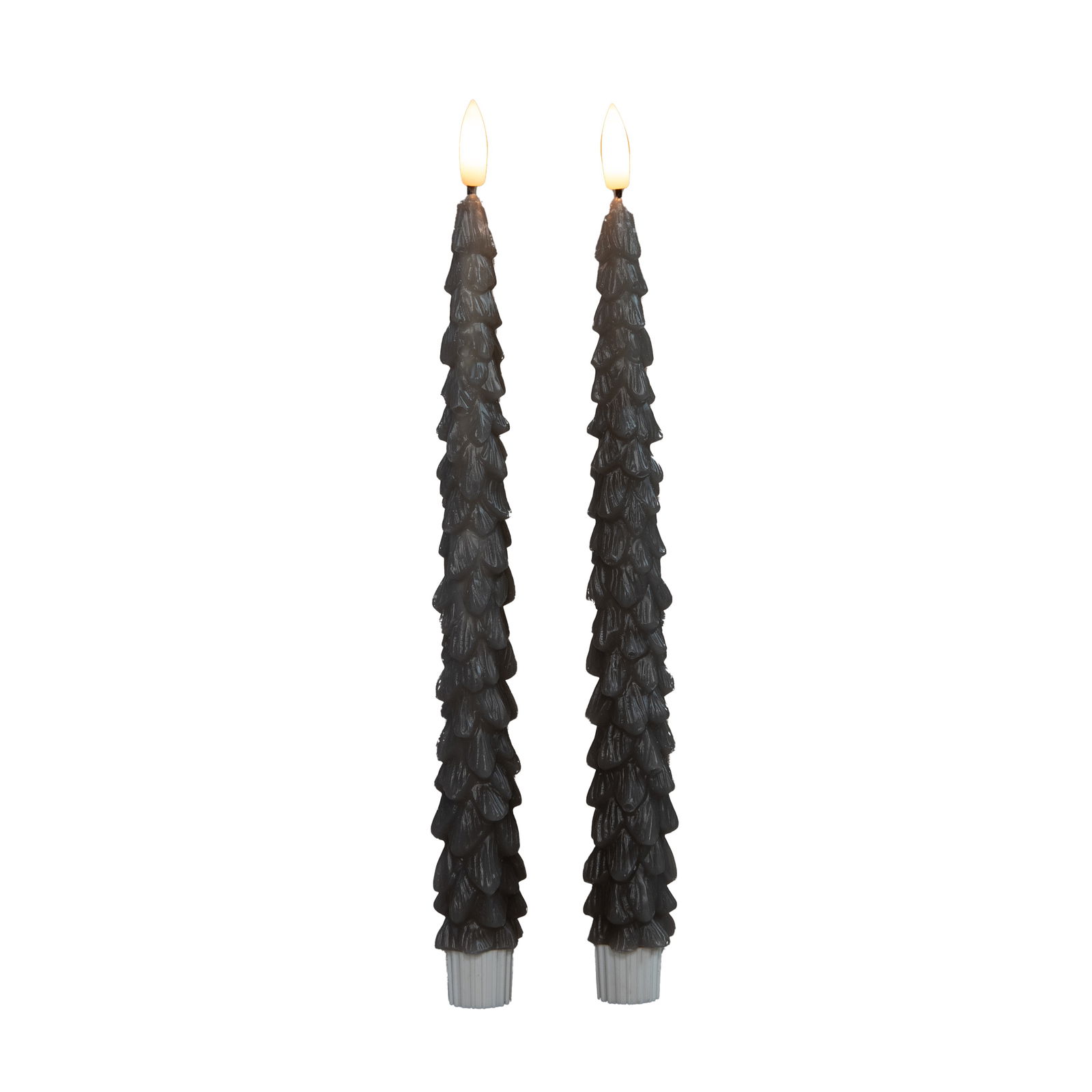 Annas collection Dinerkaars kerstboom 27 cm taupe - 