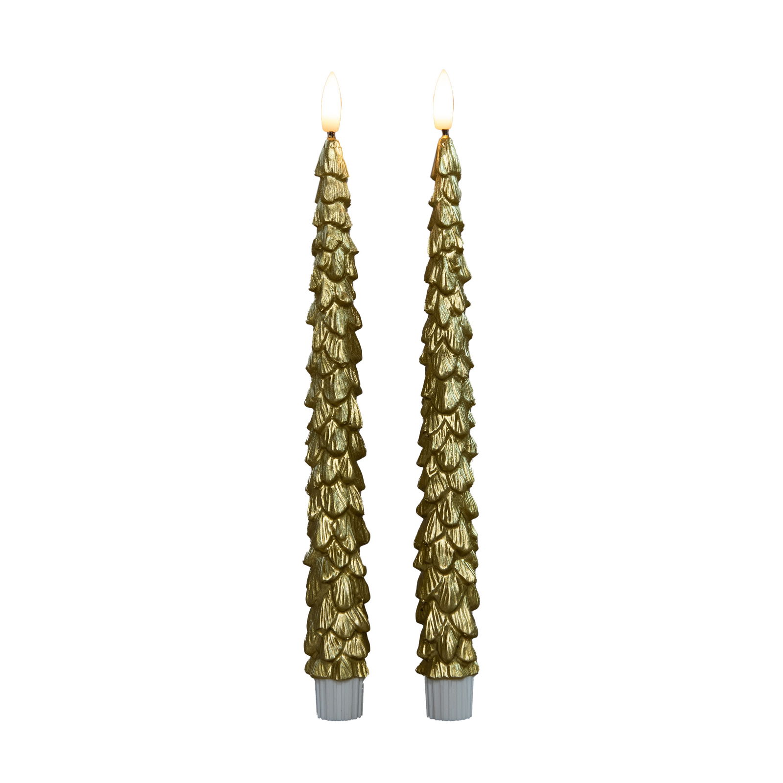 Annas collection Dinerkaars kerstboom 27 cm goud - 