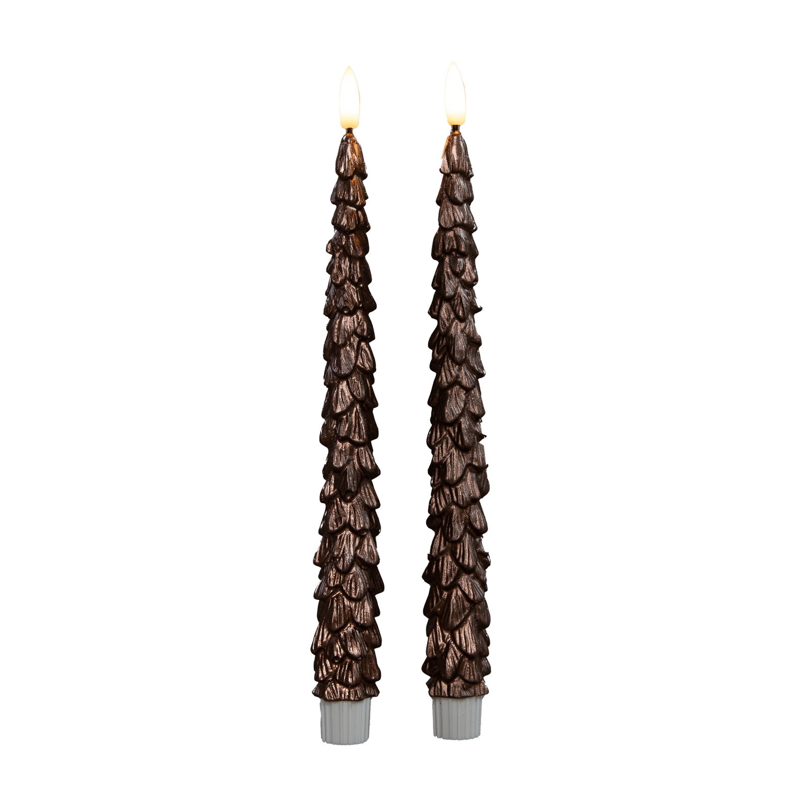 Annas collection Dinerkaars kerstboom 27 cm brons - 