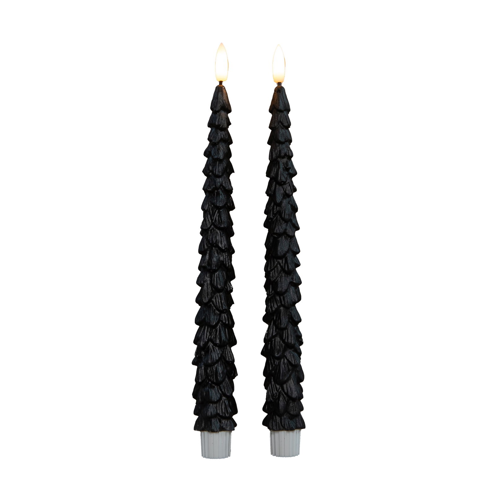 Annas collection Dinerkaars kerstboom 27 cm zwart - 