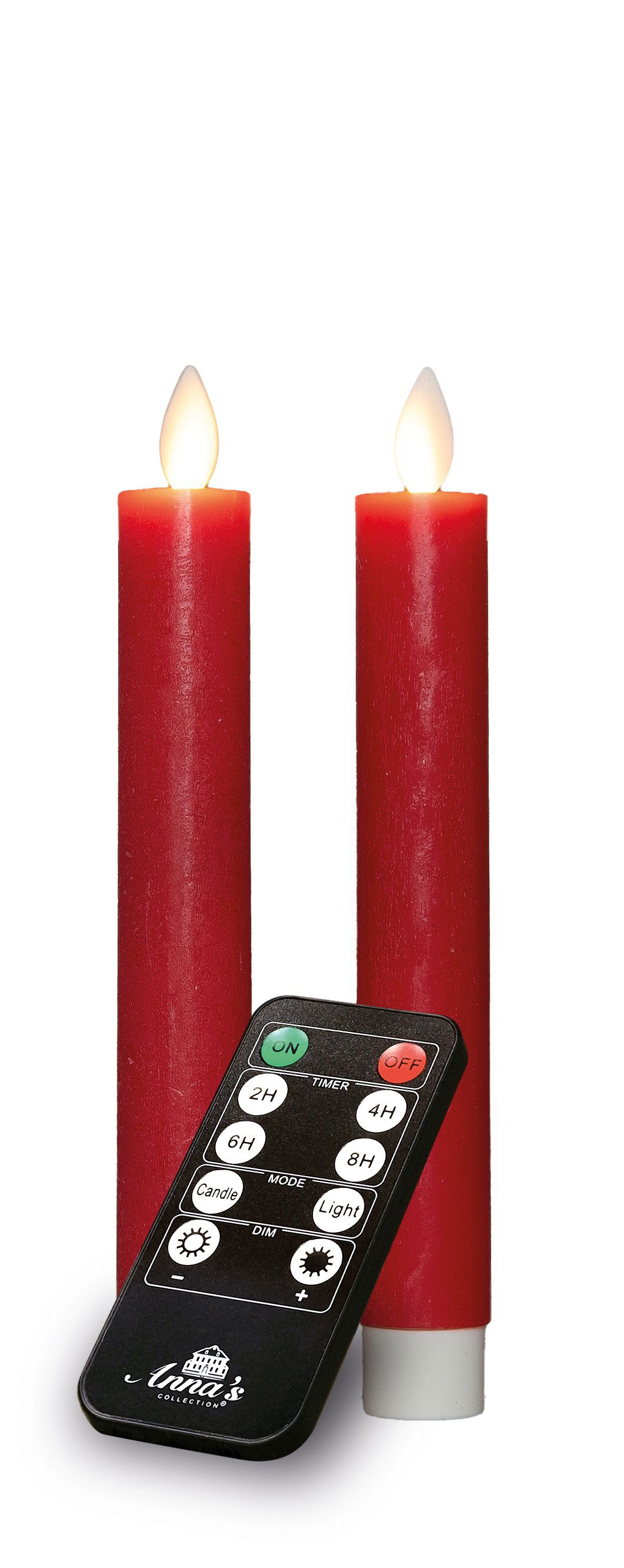 Annas collection Dinerkaars-USB wax 18 cm rood - 