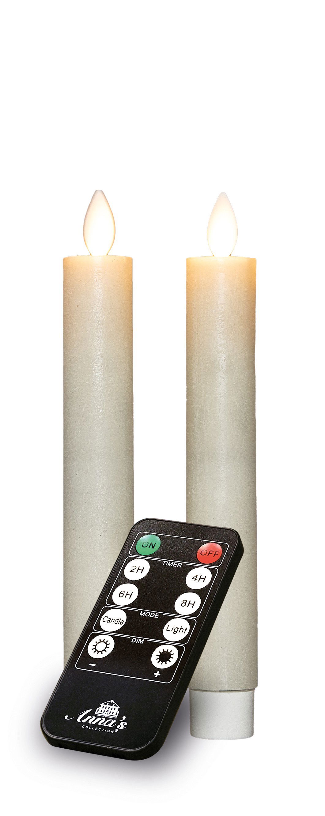 Annas collection Dinerkaars-USB wax 18 cm wit - 