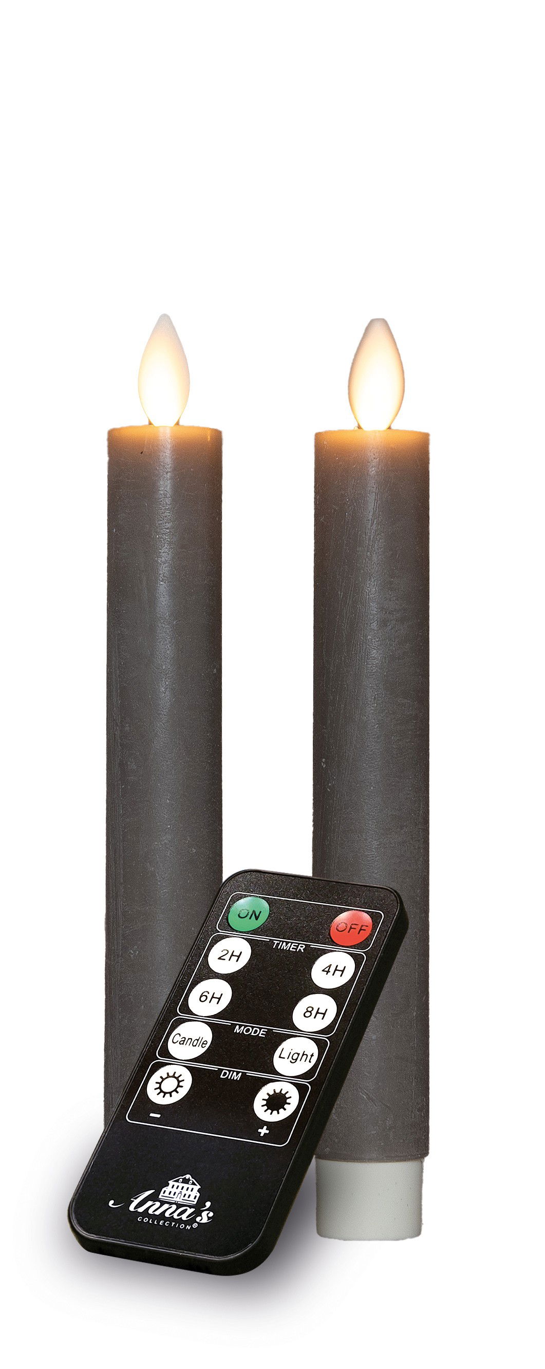 Annas collection Dinerkaars-USB wax 18 cm taupe - 